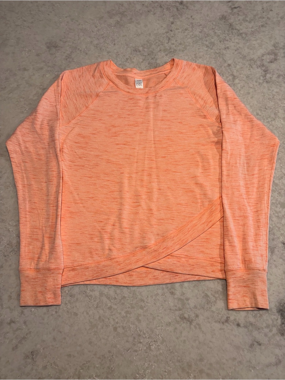 Athleta Girl Criss Cross My Heart Sweatshirt - Peach / Size XL (14)